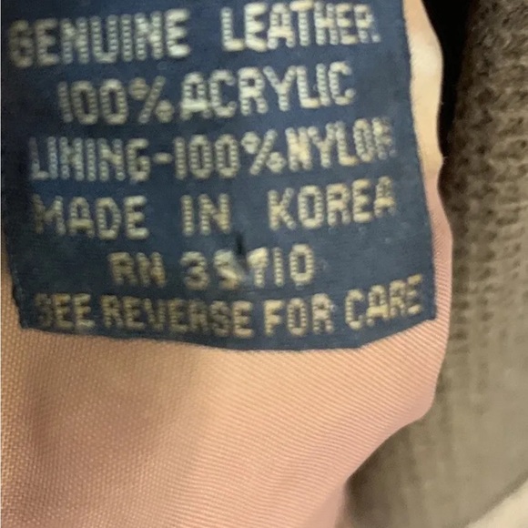 Vintage Old Spice Rare Suede L Leather Sweater Jacket Size Lg  Brown - Picture 6 of 7